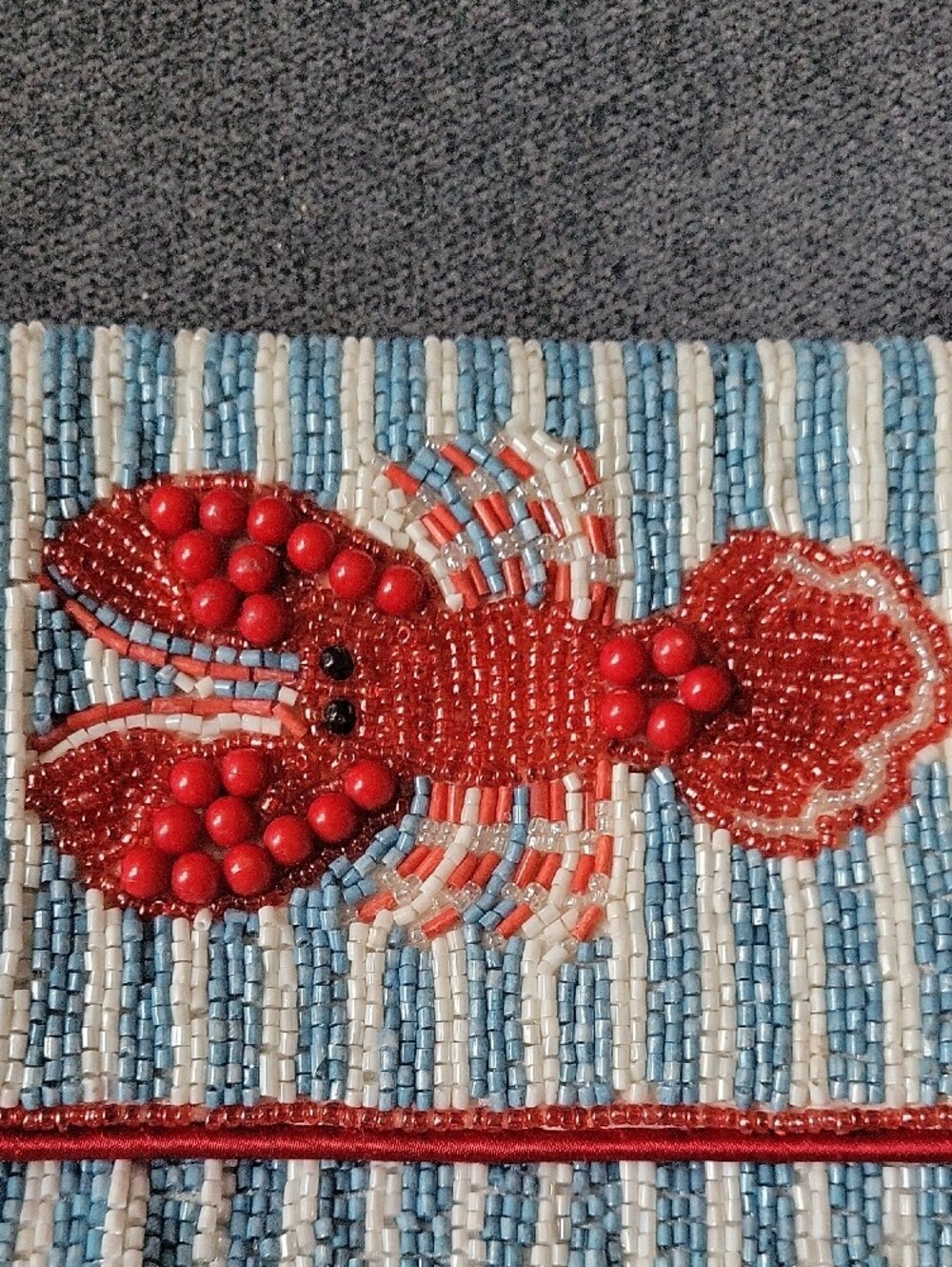 Viral Made In India Hand Beaded Lobster Shoulder Bag - Picture 3 of 8